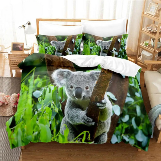 Niedliches Koala-Bettbezug-Set
