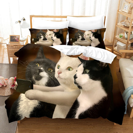 Katzen-Bettdecke